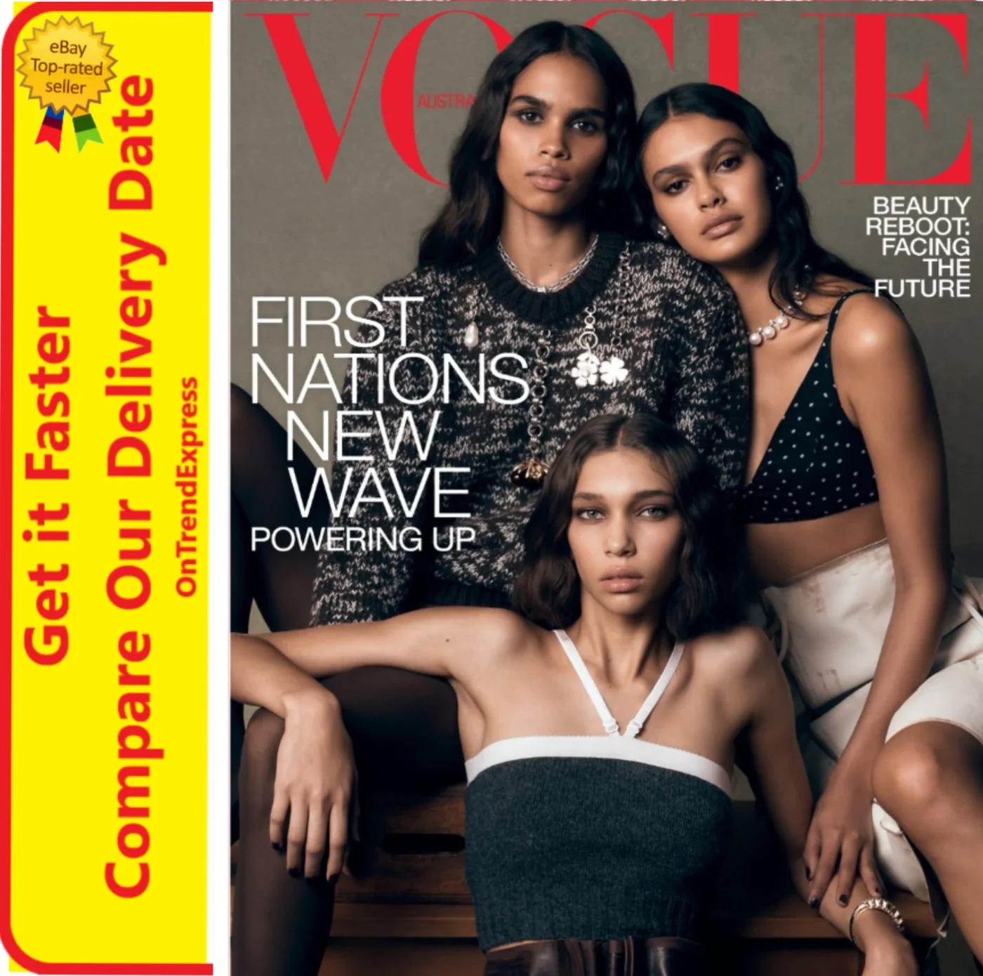 Vogue Australia cover featuring the “First Nations New Wave” issue