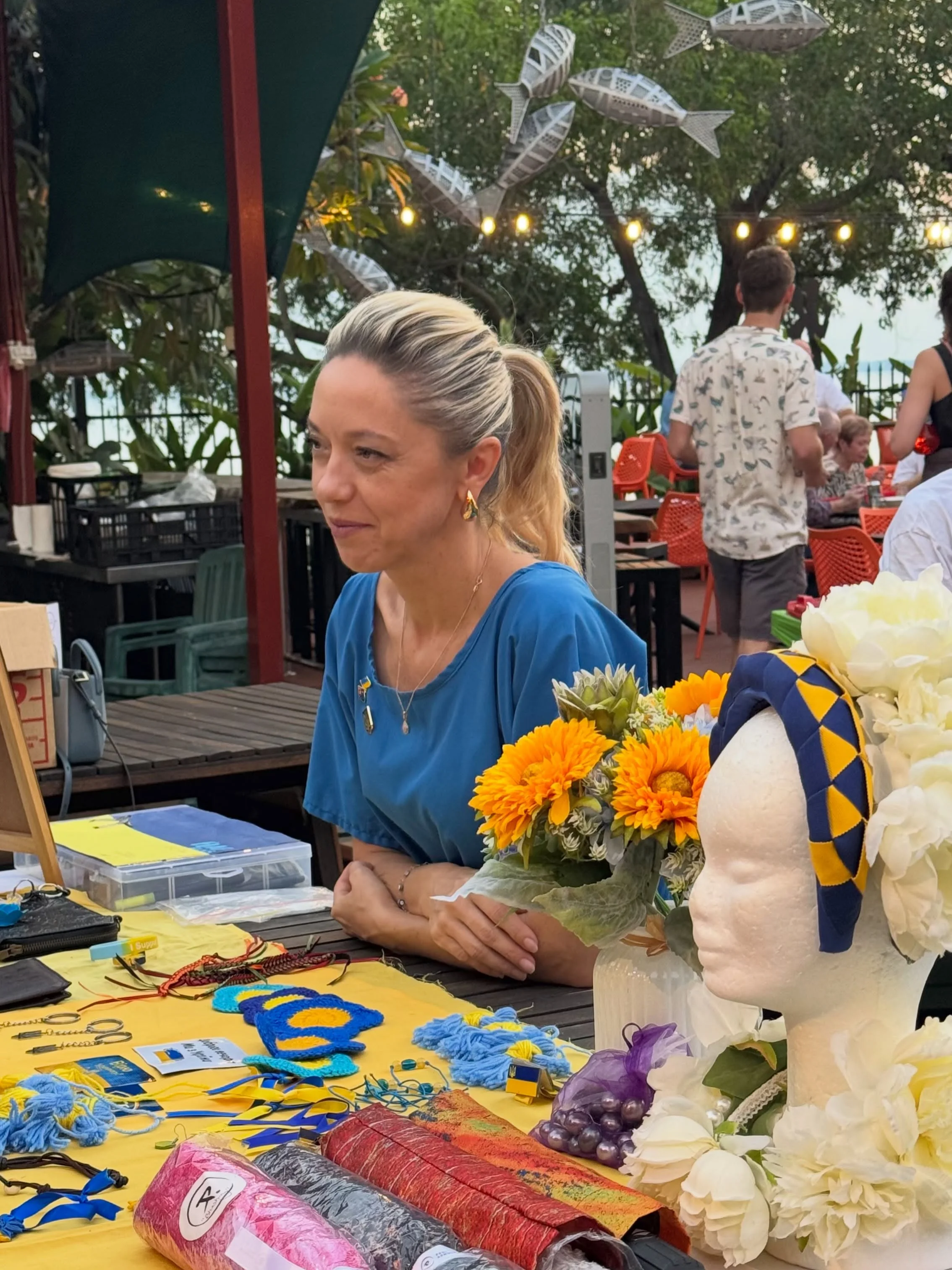Festival attendees enjoying Ukrainian cinema in Darwin